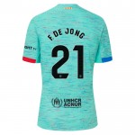 Nogometni Dresovi FC Barcelona F. DE Jong 21 Dječji Treći 2023-24 Kratkih Rukava